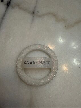case-mate Sparkling White Glitter Ring Phone Grip